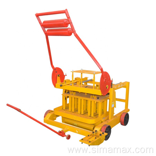 mobile manual concrete brick machine